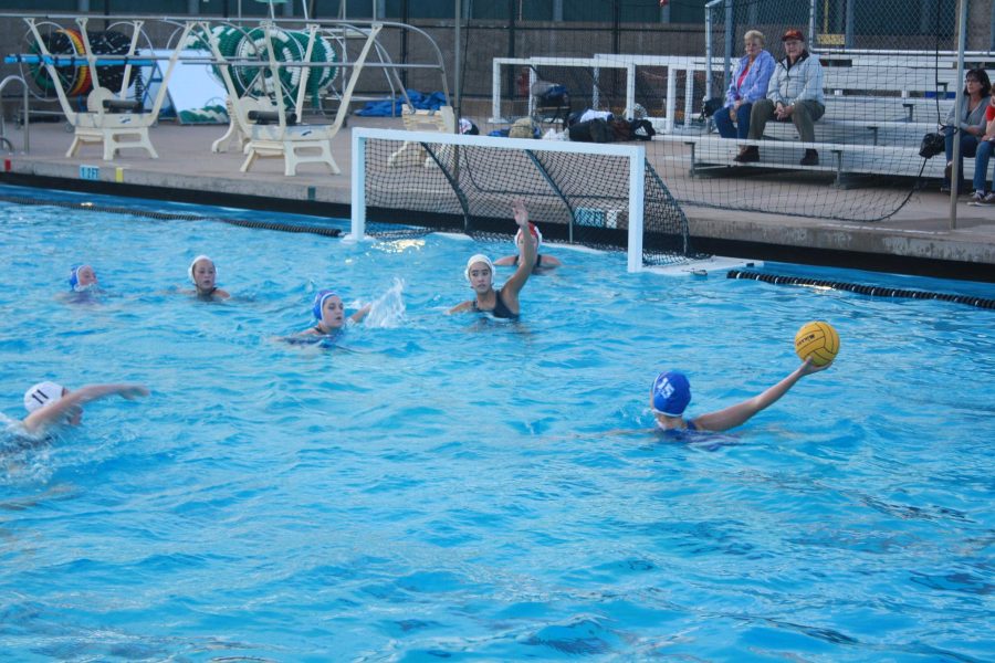 SORE%3A+Junior+Jenna+Wallace+aims+for+a+goal+against+Drake.+Photo+by%3A+Jade+Jones-Hawk