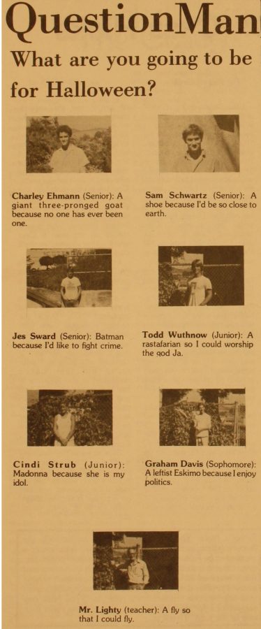 Tam students in 1985 describe their Halloween costumes.