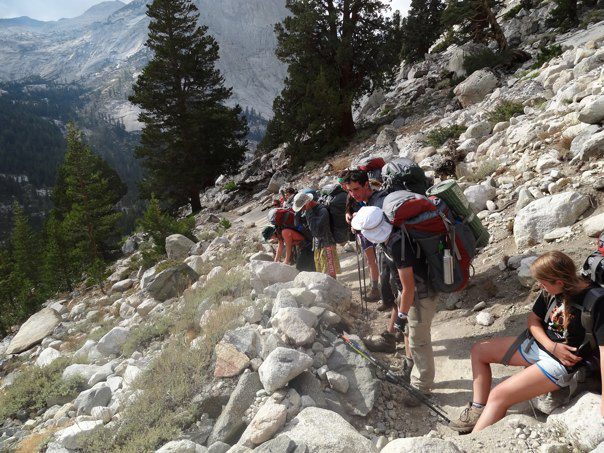 Team students on their Sierra trip last year. Photo by: Kira Collins.