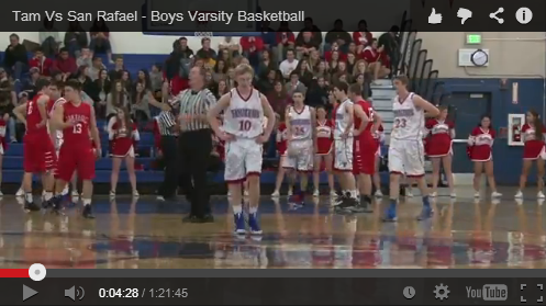 Broadcast: Boys Varsity Basketball vs San Rafael 