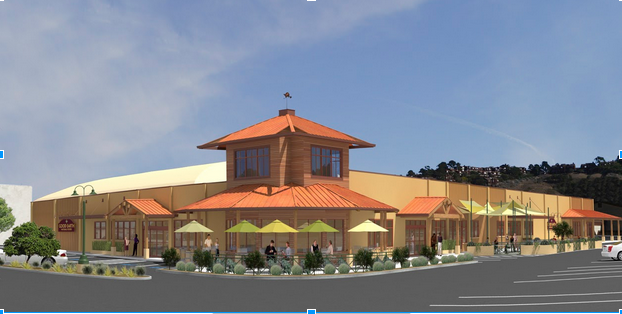 A CGI image of the Good Earth store that will occupy the former Delanos IGA location in Tam Valley.