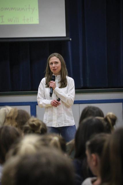 Chelsea Clinton Visits MVMS