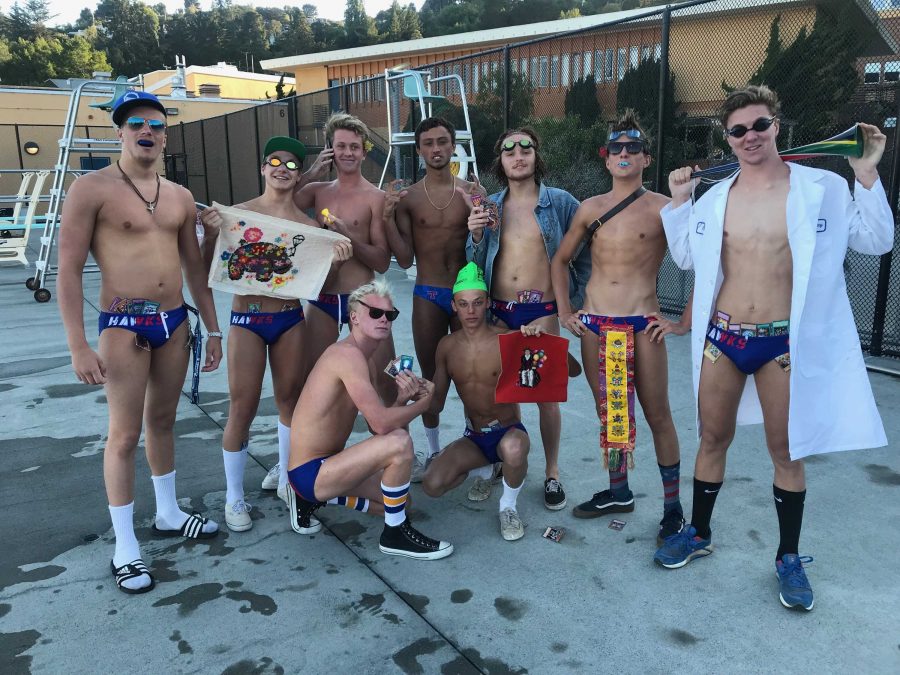 The team poses for a post practice photo, dripping in swag