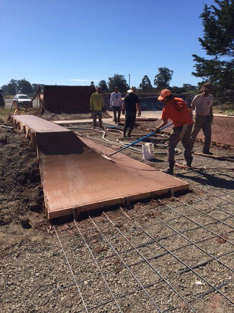 Work Being Done on the Bolinas Skatepark
