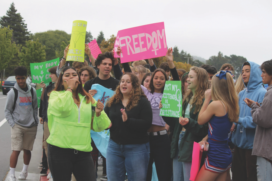 Student-led walkout protests recent abortion restrictions