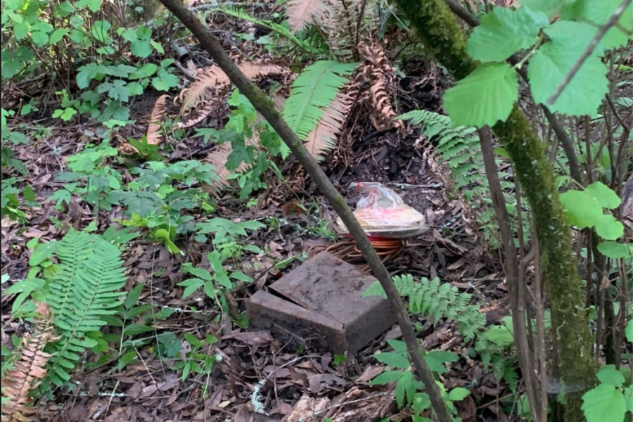 The Berkeley Bomb Squad determined one of the ammunition canisters contained explosive material. (Courtesy of the Marin County Sheriffs Office) 