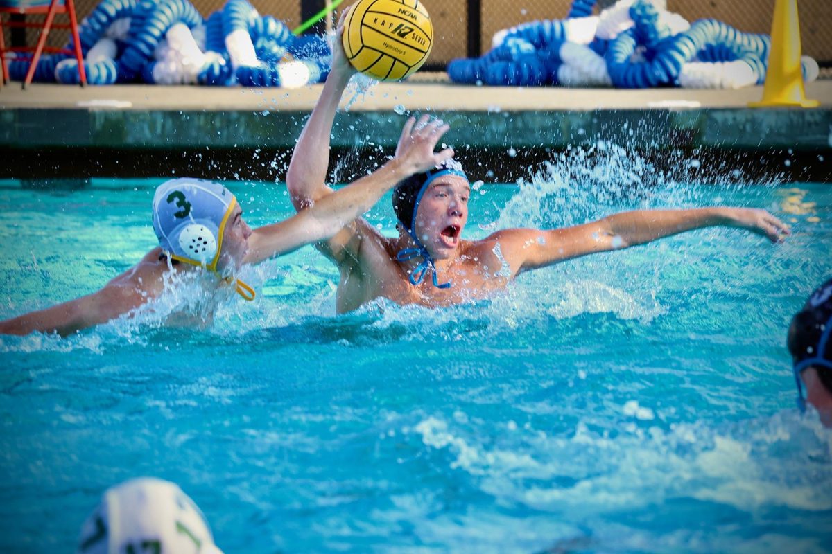 Senior Andrew Wallace adding to his total of 6 goals on Friday night against San Marin.