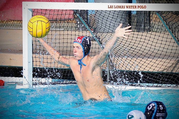 Ethan Wallace stops a shot.