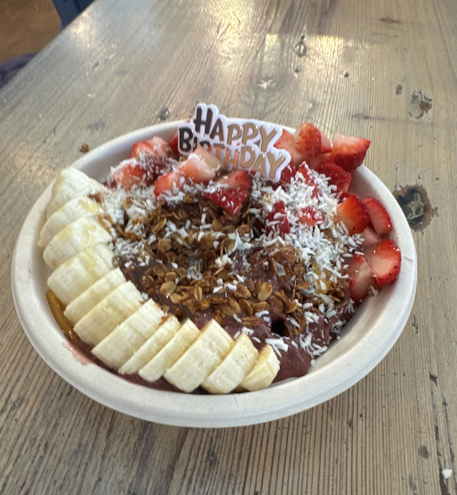 Fruit bowl at Juice Girl