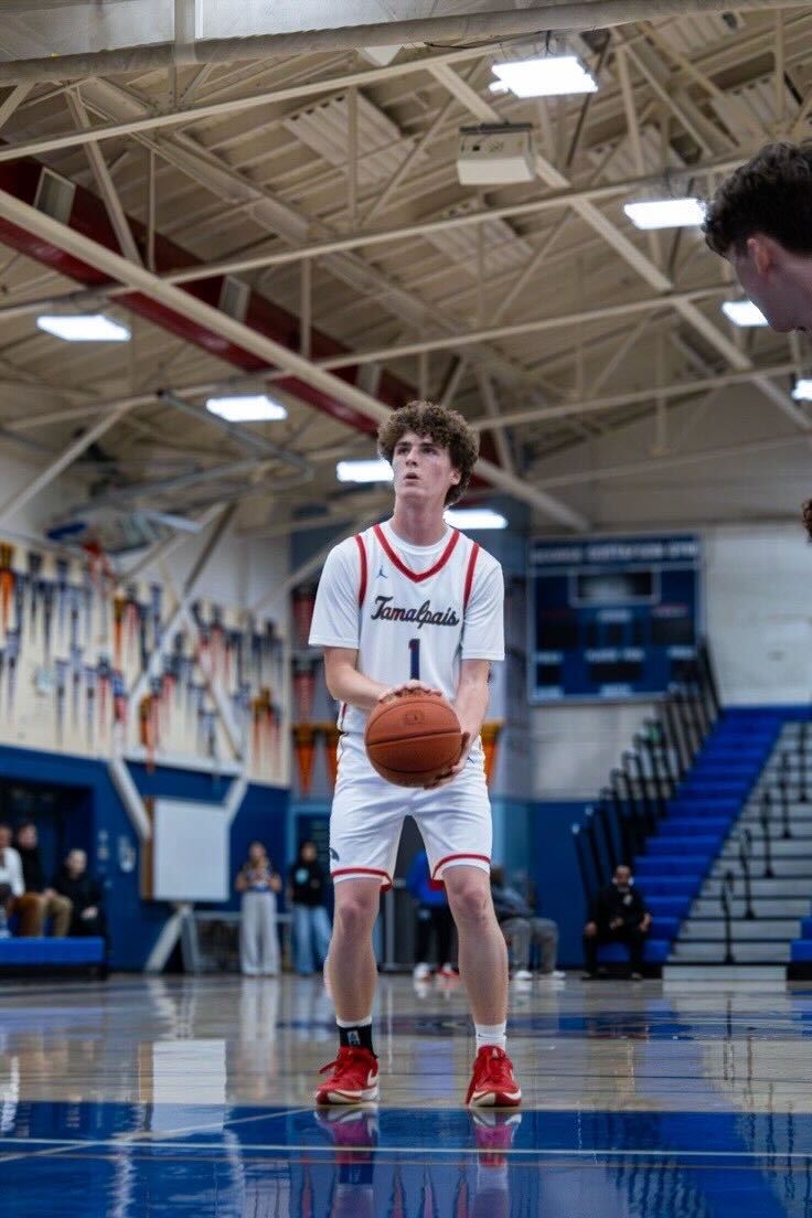 Henry Bennett at the free throw line.
